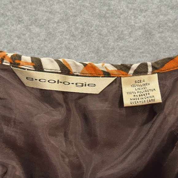 Ecologie 100% linen Floral A-line skirt - Picture 2 of 9